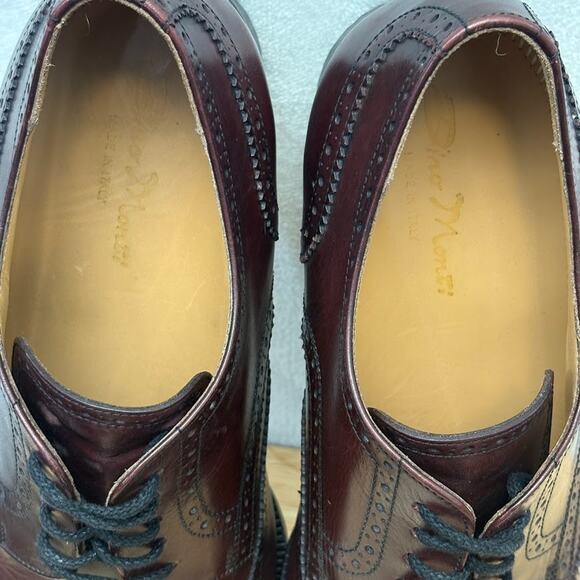 Dino Monti Alpha Mens Burgundy Leather Oxfords Lace Up Wingtip Brogue Shoes 13AA main image 7